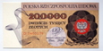 200000 złotych 1989 ser.D