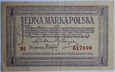 1 MARKA POLSKA 1919 PJ