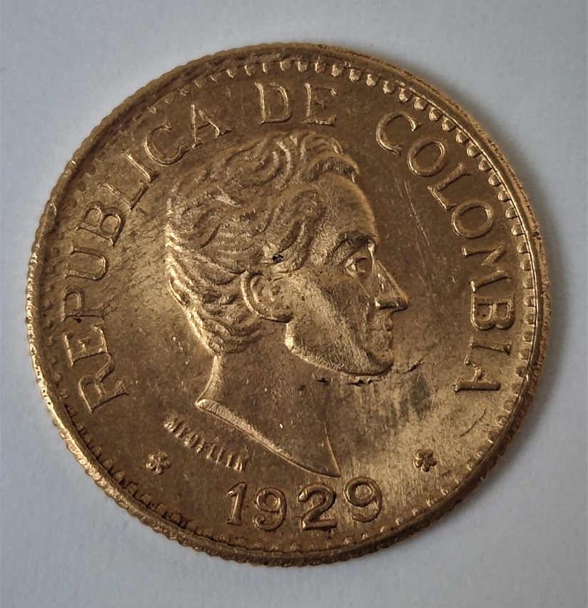 Kolumbia, 5 peso 1929