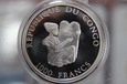 KONGO 1000 franków 2004 ŻAGLOWIEC - SREBRO 