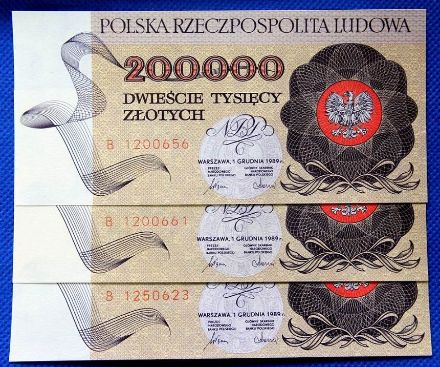 200000 zł Warszawa 1989 ser.B