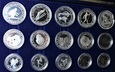Zestaw monet srebrnych + 3 medale Sarajewo 1984