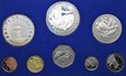 Zestaw set 8 monet Barbados 1973