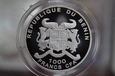 BENIN 1000 franków 2001 - SREBRO 