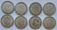 8 x ONE FLORIN Anglia 1919 - 1921