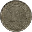 Nr 10658 - 10 centów 1884 Straits Settlements