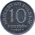 Nr 8998 - 10 fenigów 1917 Królestwo Polskie st.III