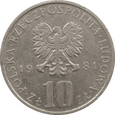 Nr 10386 - 10 złotych 1981 PRL Prus