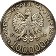 Nr 9286 - 100000 złotych 1990 Solidarność odm.A