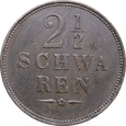 Nr 10624 - 2 1/2 schwaren 1861 Brema Niemcy