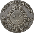 Nr 10067 - 1/3 riksdalera 1777 Szwecja - Gustaw III