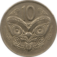 Nr 9890 - 10 centów 1974 Nowa Zelandia