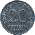 Nr 9000 - 20 fenigów 1918 Królestwo Polskie st.III