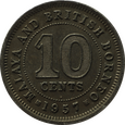 Nr 10985 - 10 centów 1957 H Malaje i Brytyjskie Borneo
