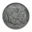 Nr 6743 - 1 frank 1880 Belgia - 50 lat Niepodległości st.III