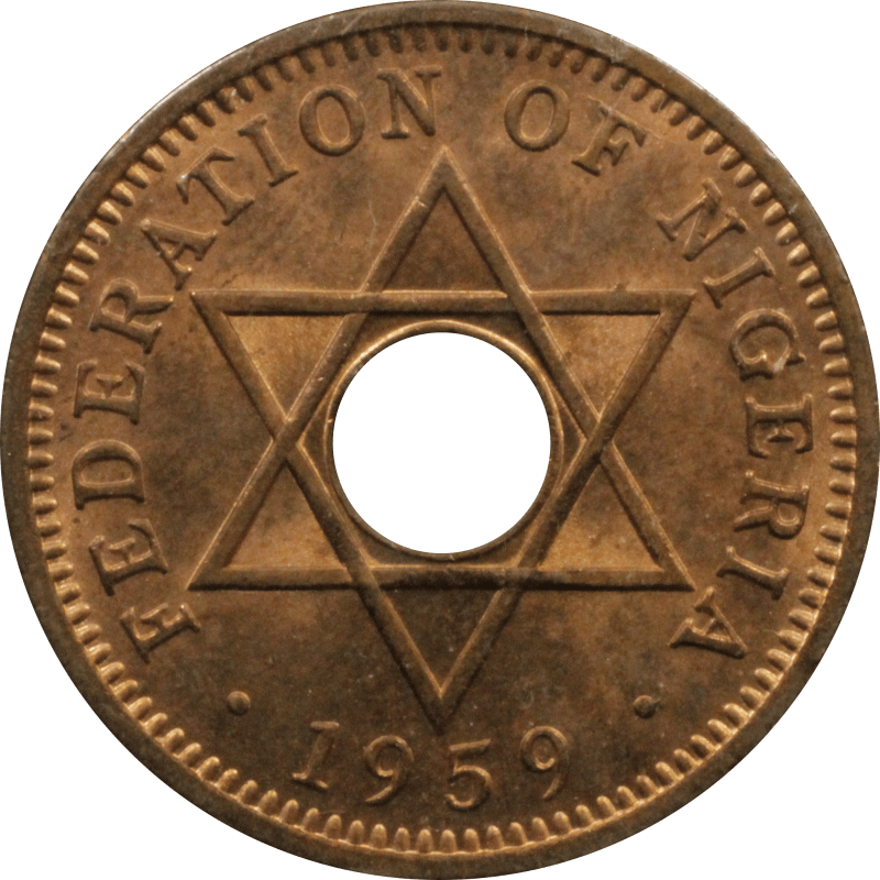 Nr 10780 - 1/2 pensa 1959 Nigeria