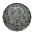 Nr 6744 - 1 frank 1880 Belgia - 50 lat Niepodległości st.III