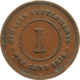 Nr 10300 - 1 cent 1876 Straits Settlements