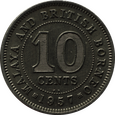 Nr 10984 - 10 centów 1957 KN Malaje i Brytyjskie Borneo