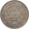 Nr 10662 - 1 rupia 1840 Indie Brytyjskie - Kompania Wschodnioindyjska