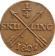 Nr 10279 - 1/4 skilling 1807 Szwecja - Gustaw IV Adolf