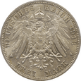 3 marki 1913 E - Niemcy - Cesarstwo - 100 r. Bitwy pod Lipskiem