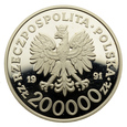 200000 złotych 1991 r. - Zimowe Igrzyska - Albertville