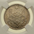 Wolne Miasto Gdańsk - 1 Gulden 1923 r. - Grading NGC MS62