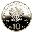 10 złotych 1998 r. - Zygmunt III Waza (popiersie)