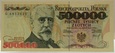 Banknot - 500000 złotych 1993 r. - Sienkiewicz - Seria D