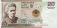 Banknot - 20 złotych 2011 r. - Maria Skłodowska-Curie