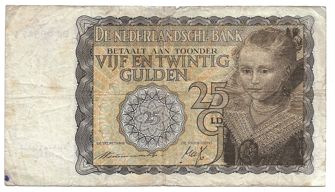Holandia - 25 Guldenów 1940 r.