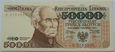 Banknot - 50000 złotych 1989 r. - Seria U