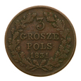 3 grosze 1831 KG - Powstanie Listopadowe