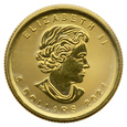 Kanada - 5 Dolarów 2021 r. - Liść Klonu - 1/10 uncji