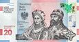 Banknot - 20 złotych 2016 r. - 1050. rocznica chrztu Polski