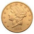 USA - 20 Dolarów 1905 S - Liberty Head