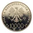 10000 złotych 1988 r. - Jan Paweł II - Cienki Krzyż - Stan L-