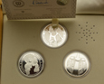 Zestaw 3 numizmatów - Kolekcja Papieska