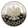 200000 złotych 1991 r. - Barcelona - Żaglówki