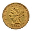 USA - 2 1/2 Dolara 1854 r. - Liberty Head