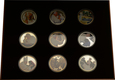 Zestaw 9 numizmatów - Kolekcja Beatyfikacyjna (srebro)