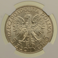 5 złotych 1933 r. - Głowa Kobiety - Grading NGC MS62