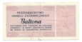 Bon Towarowy - BALTONA - 10 centów 1973 D