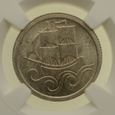 Wolne Miasto Gdańsk - 1/2 Guldena 1923 r. - Grading NGC MS62