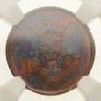 Wolne Miasto Gdańsk - 1 fenig 1937 r. - NGC MS62 RB