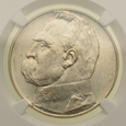 10 złotych 1937 r. - Józef Piłsudski - Grading NGC MS61