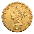 USA - 10 Dolarów 1886 S