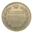 Rosja/Polska - 1 rubel 1845 r. MW (Mennica Warszawska)