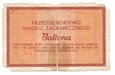 Bon Towarowy - BALTONA - 1 dolar 1973 C